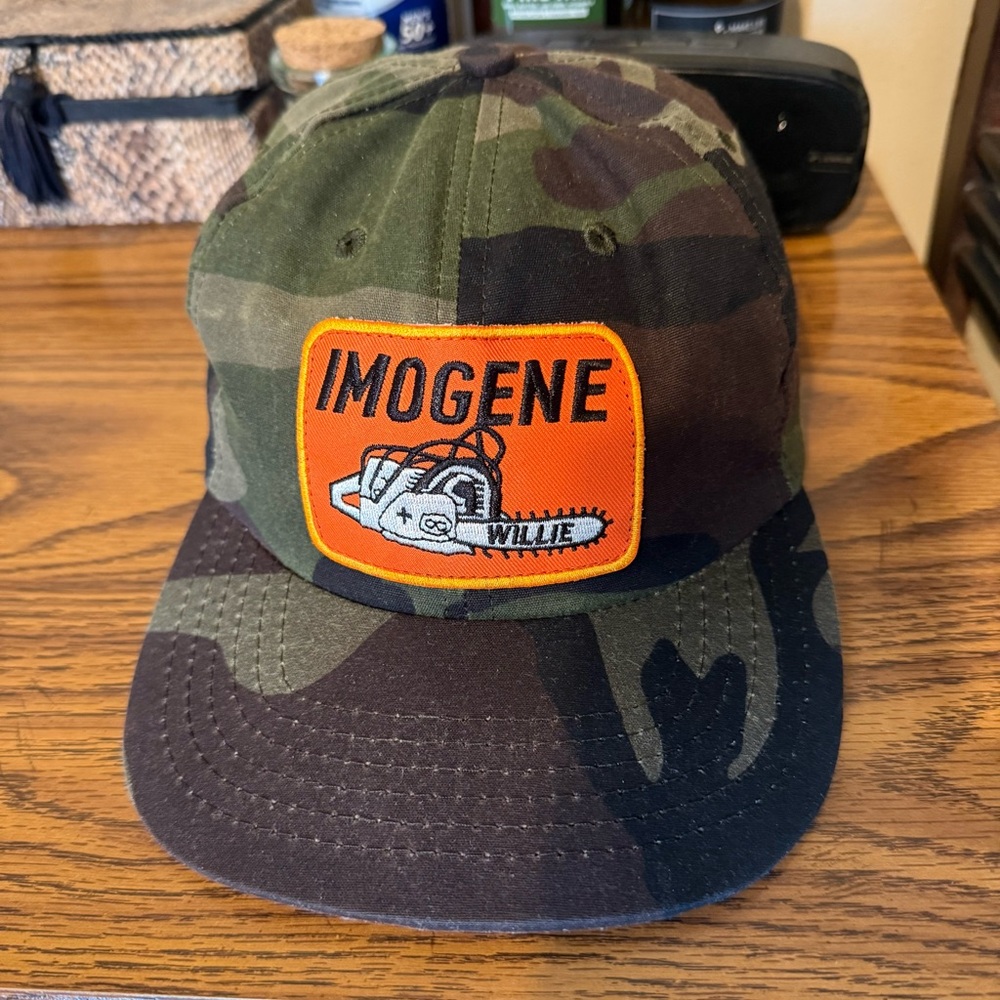Imogene + Willie Camo Cap with Orange Patch